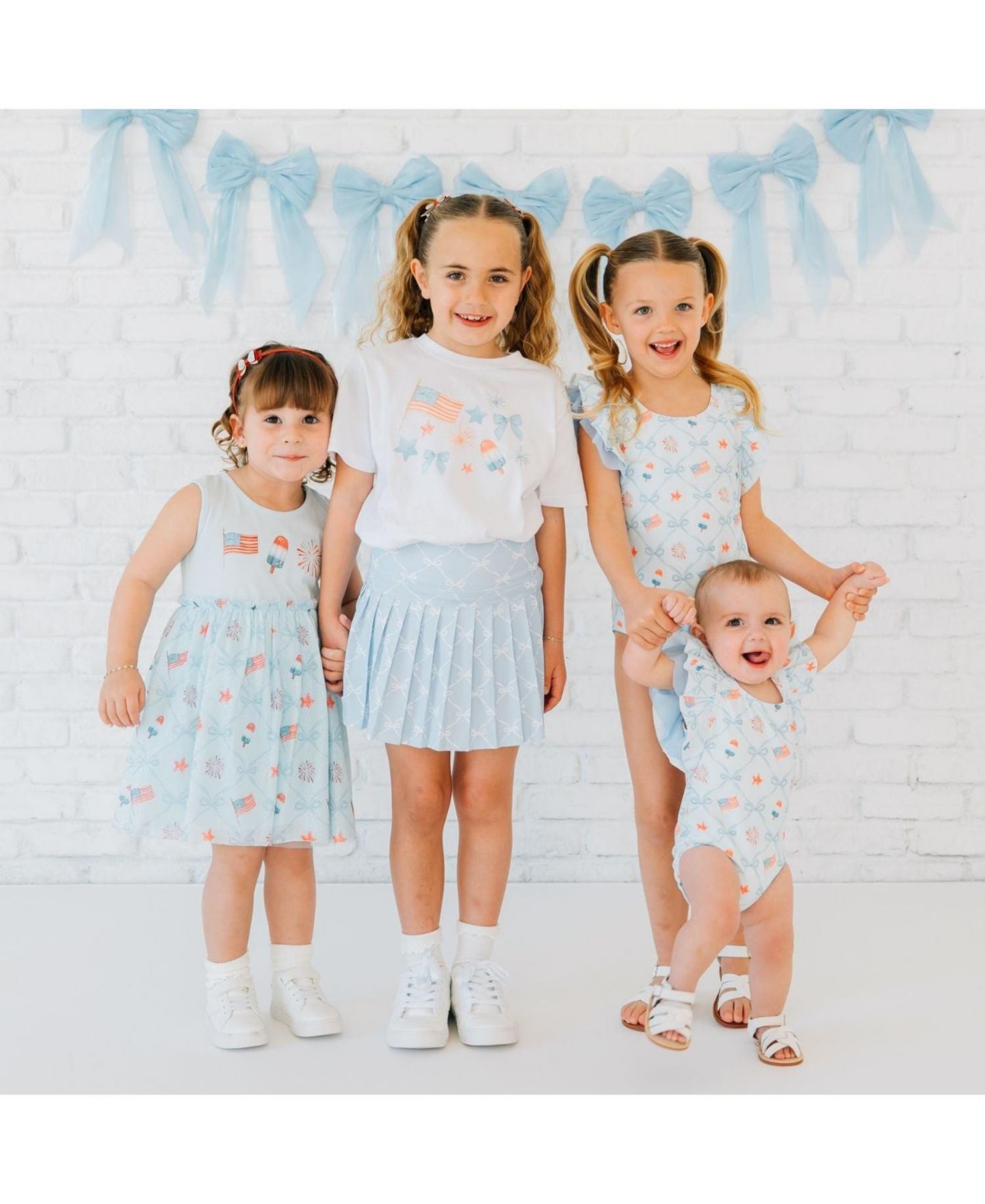 Платье Sweet Wink Patriotic Trellis Tank Tutu Dress для девочек — фото 6