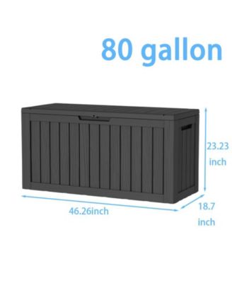 Resin Outdoor Storage Deck Box with Lockable Lid