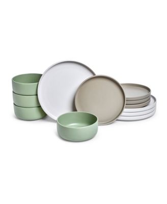 Rollo Alta 12-Pc. Dinnerware Set, Service for 4