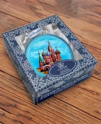 Saint Basil Cathedral Glass Ornament