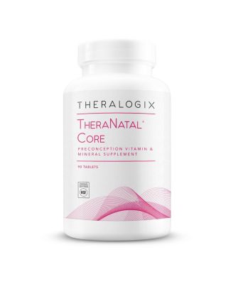 TheraNatal Core Preconception Vitamin, 90 Day Supply, Fertility Support with Folate, Vitamin D3 & Choline, NSF Certified