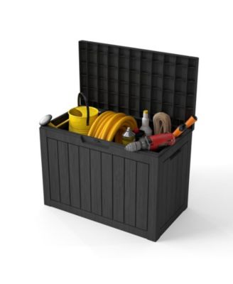 Outdoor Resin Deck Box with 300 lbs Load Capacity