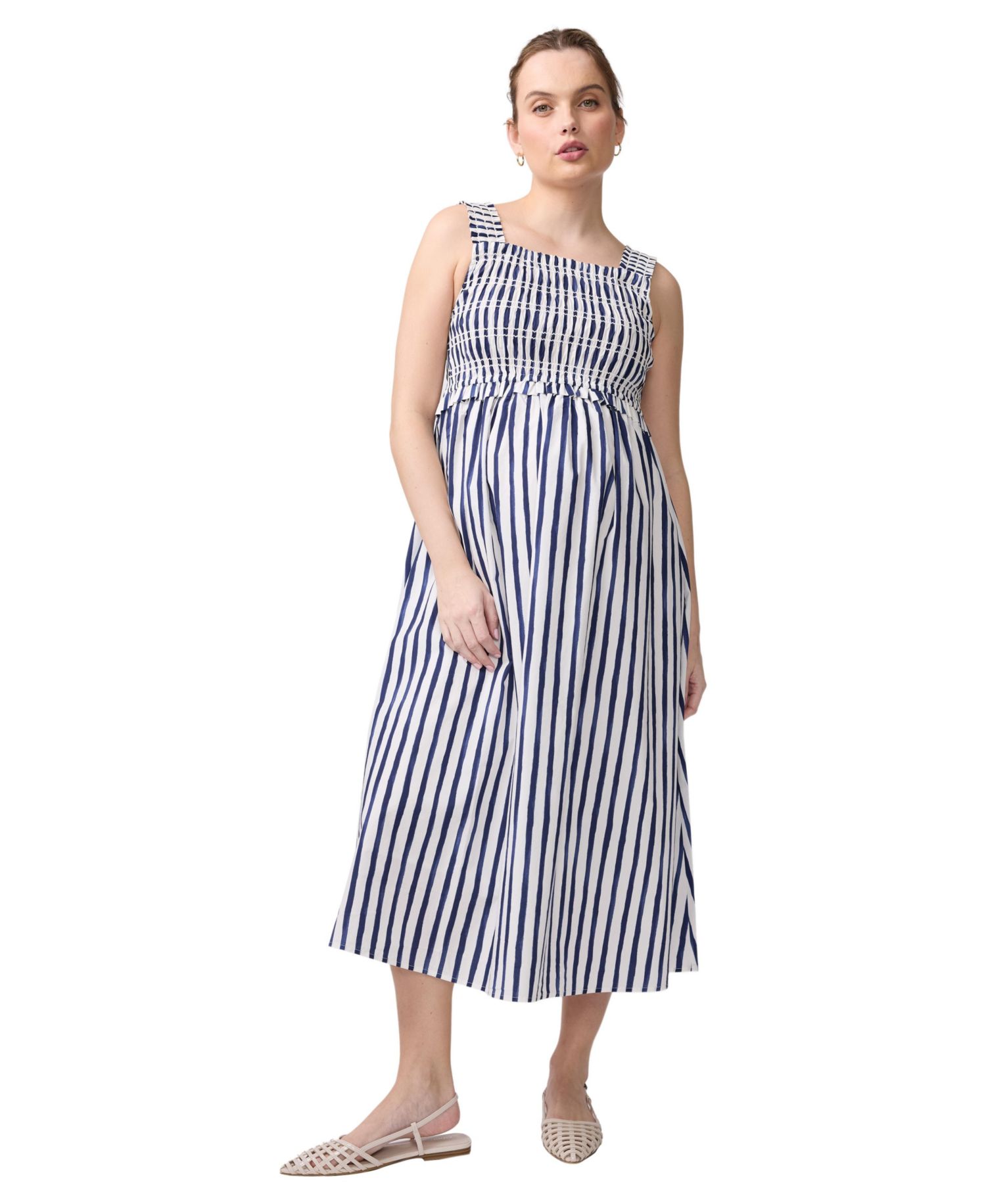 Women's Ingrid + Isabel Square Neck Smocked Maxi Dress
