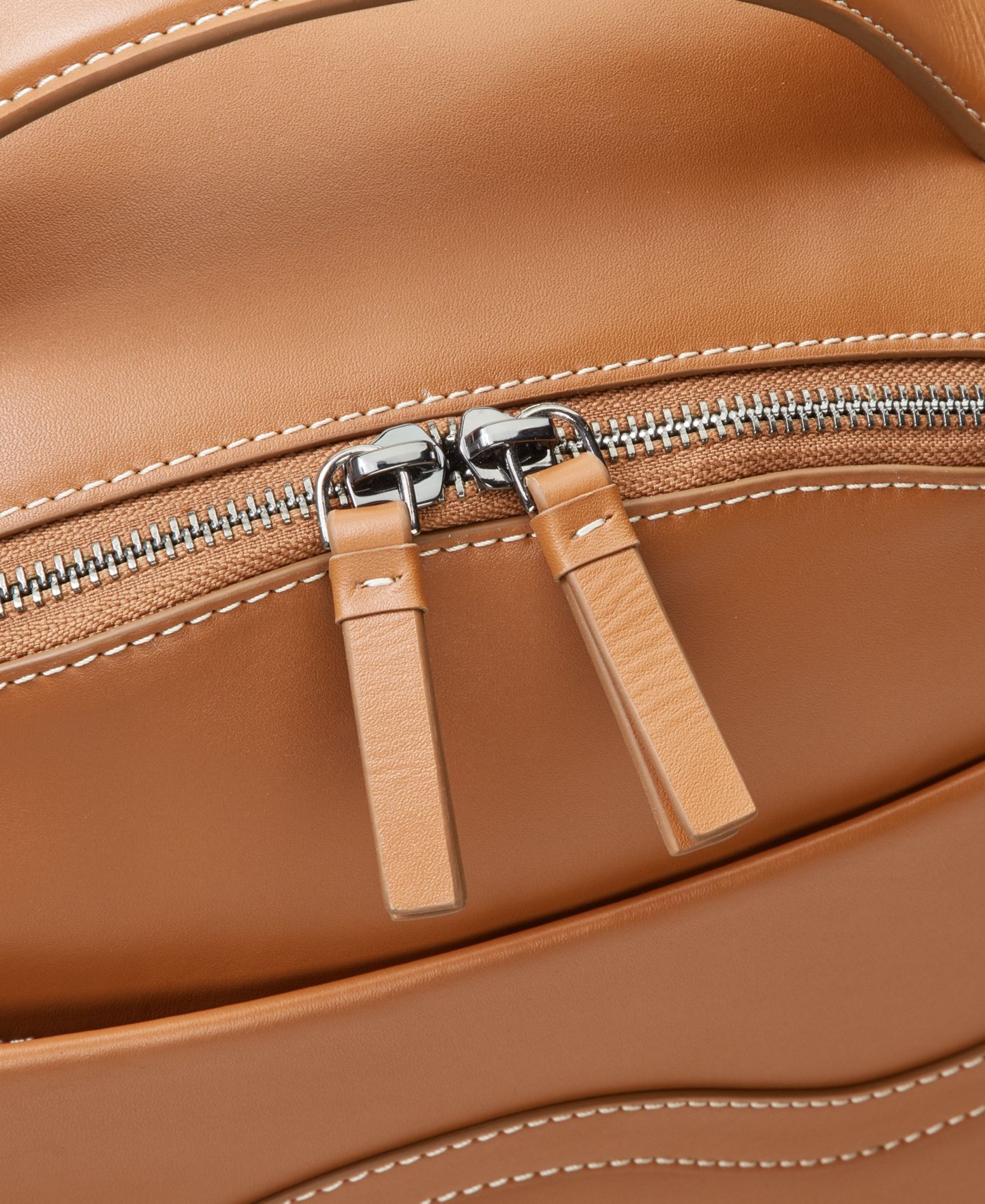 Рюкзак Delsey Paris Chatelet 17" Leather, цвет: Коньячный — фото 5