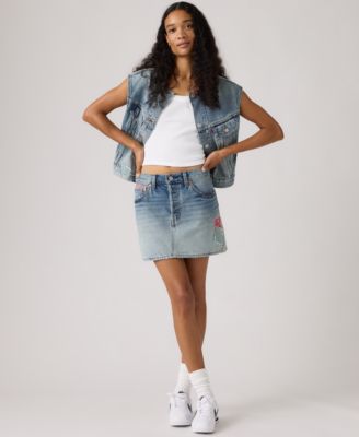 Women's Icon Cotton Denim Skirt