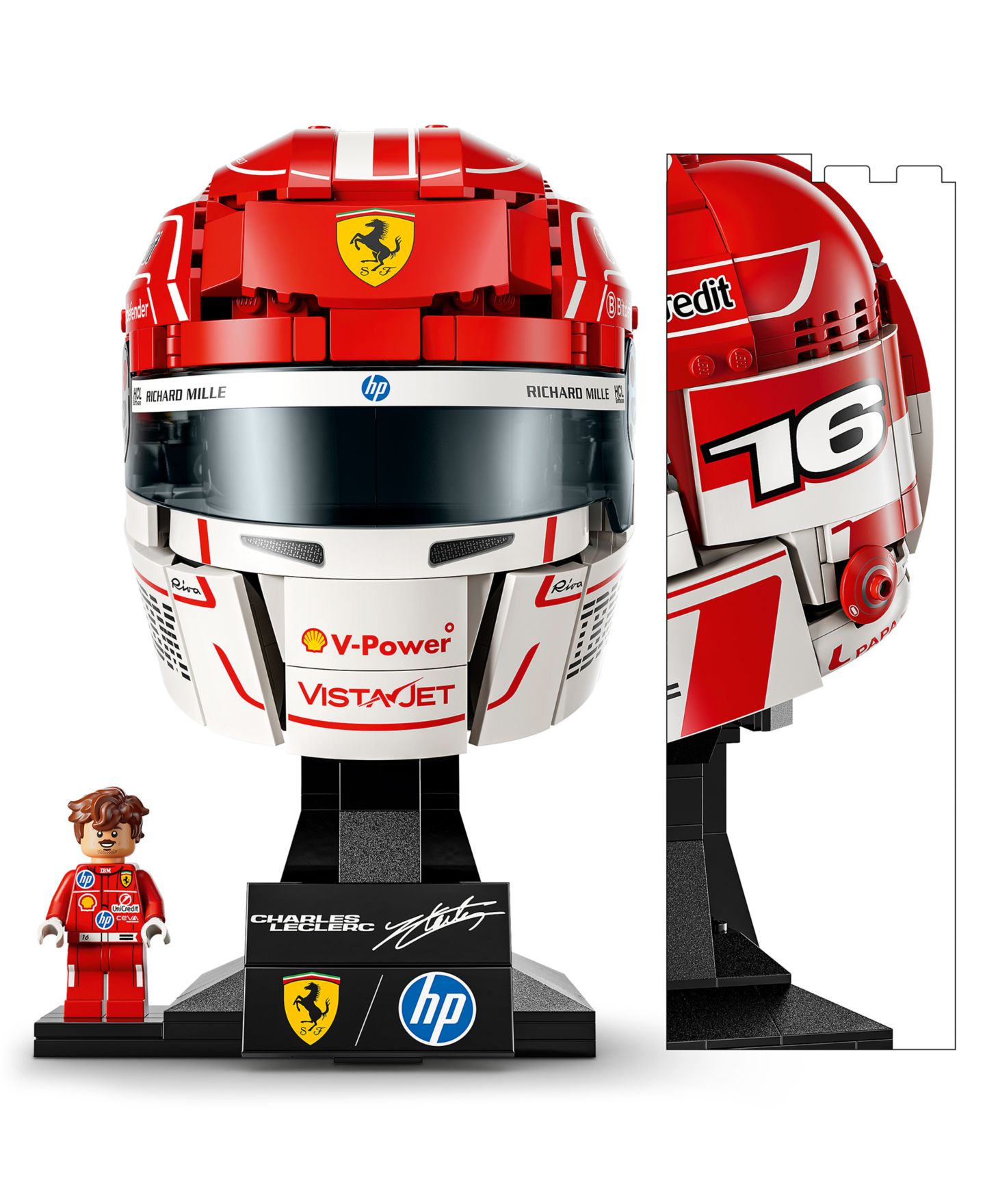 Детские конструкторы LEGO® Editions Scuderia Ferrari HP Charles Leclerc Helmet 43014, 886 Pieces — фото 2
