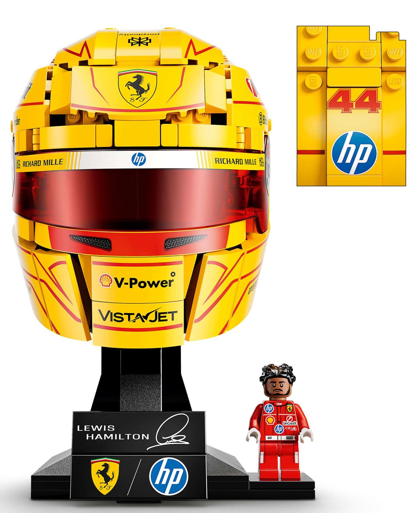 Детские конструкторы LEGO® Editions Scuderia Ferrari HP Lewis Hamilton Helmet 43022, 884 Pieces — фото 2