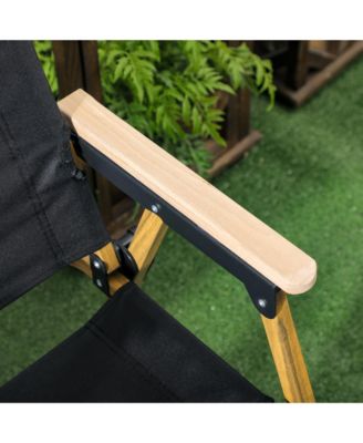 Set of 2 Folding Camping Chair, Portable Armchairs,