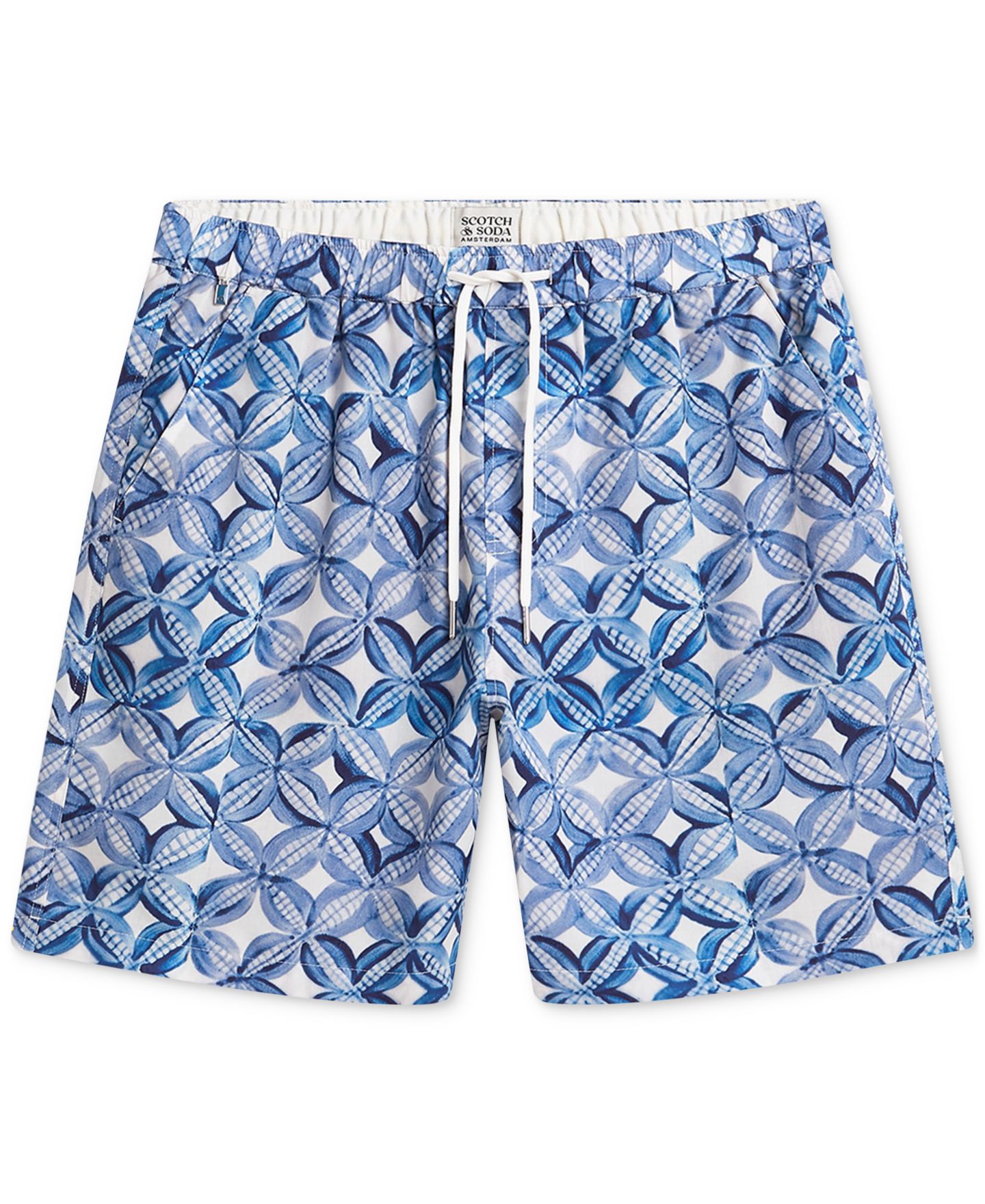 Мужские шорты SCOTCH & SODA Regular-Fit Printed, цвет: Синий — фото 5