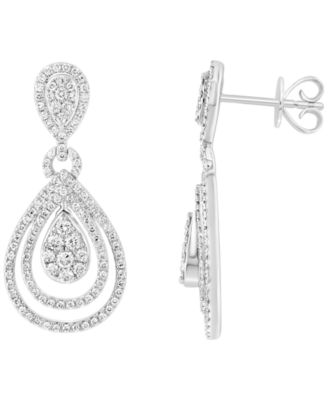 Effy Collection Diamond 78 ct tw Earrings in 14k White Gold - White Gold 7300$
