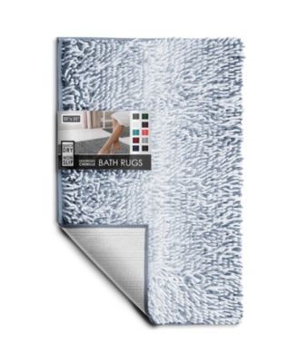 Ultra-Soft Chenille Bath Rug - Medium 20"x32", Quick-Dry, Machine-Washable, Non-Slip PVC Backing