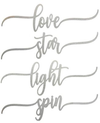 4-Piece Hannukah Place Setting Message Decor