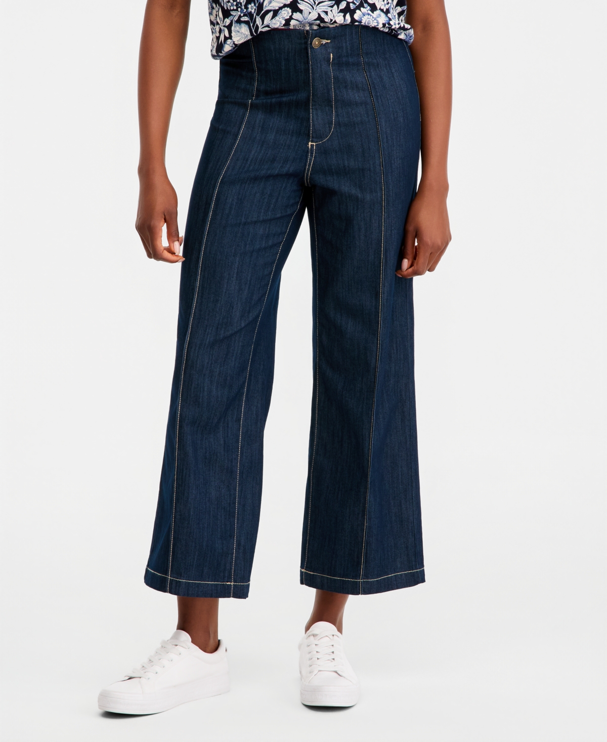 Nautica Women's No-Waistband Straight-Leg Jeans