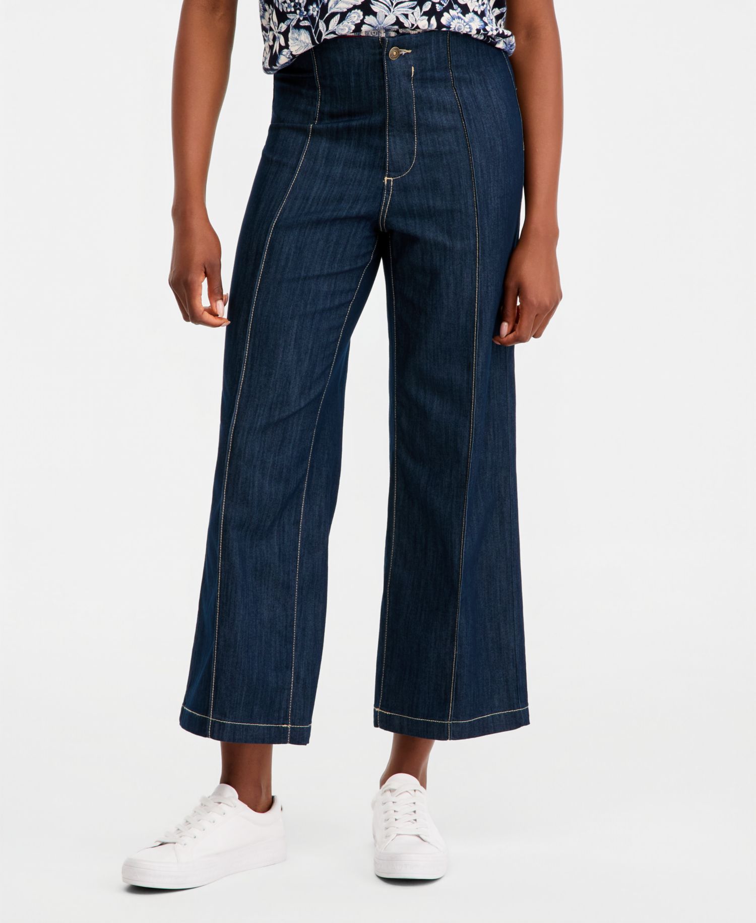 Women's No-Waistband Straight-Leg Jeans