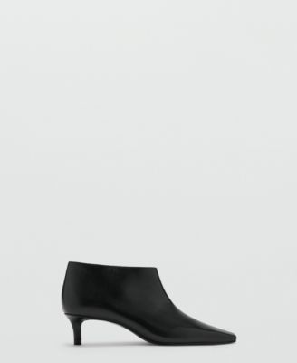 Women's Kitten Heels Leather Boots