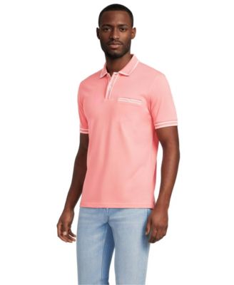 Men's Short Sleeve Tipped Welt Pocket Performance Supima Polo