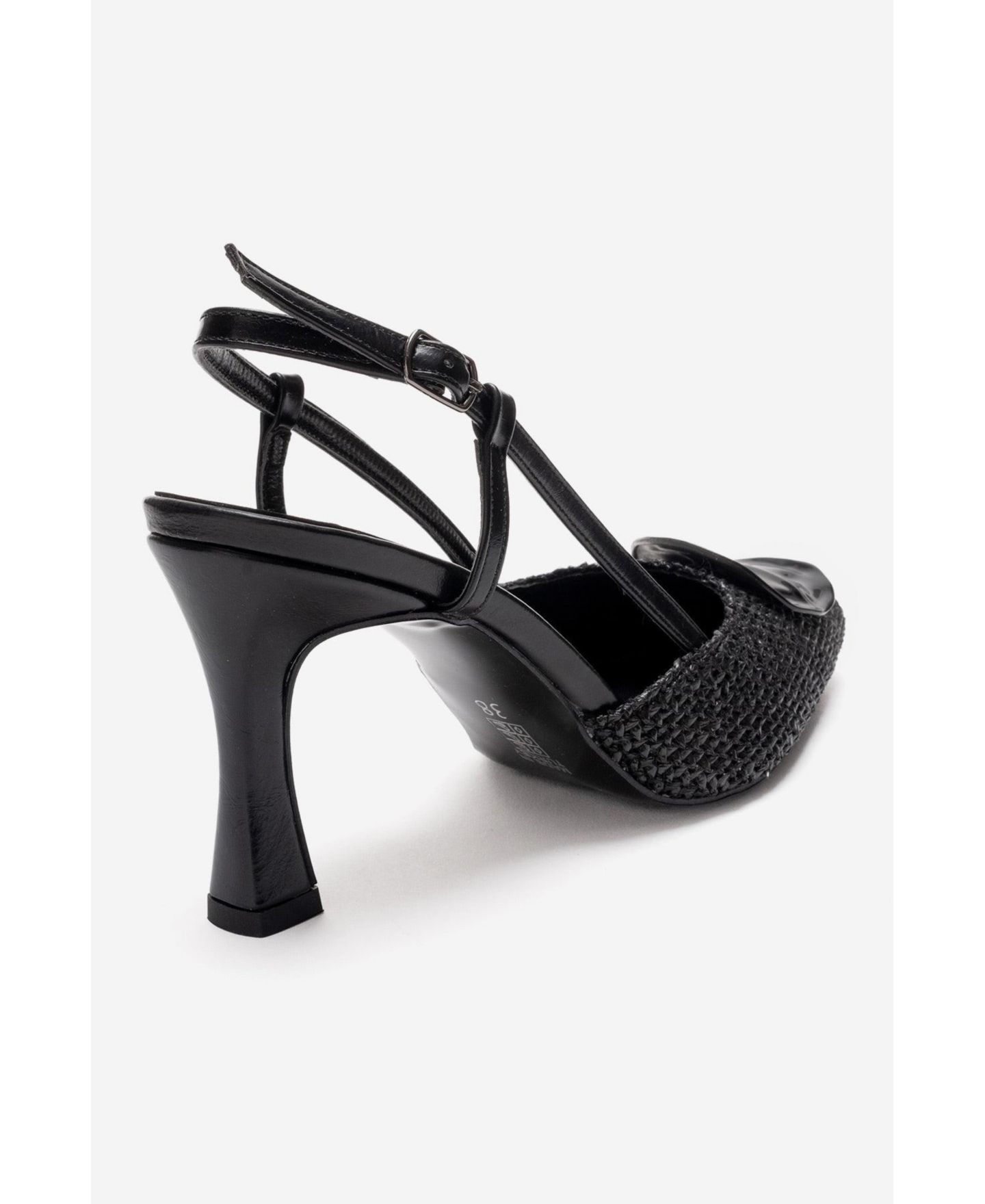 Женские туфли Prologue Shoes Women Levia Woven Pointed Toe Slingback, цвет: Чёрный — фото 6