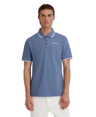 Men's Logo Short-Sleeve Spread Collar Polo Shirt