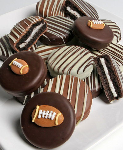 Golden Edibles® 10-Pc. Football Belgian Chocolate Covered OREO® Cookies