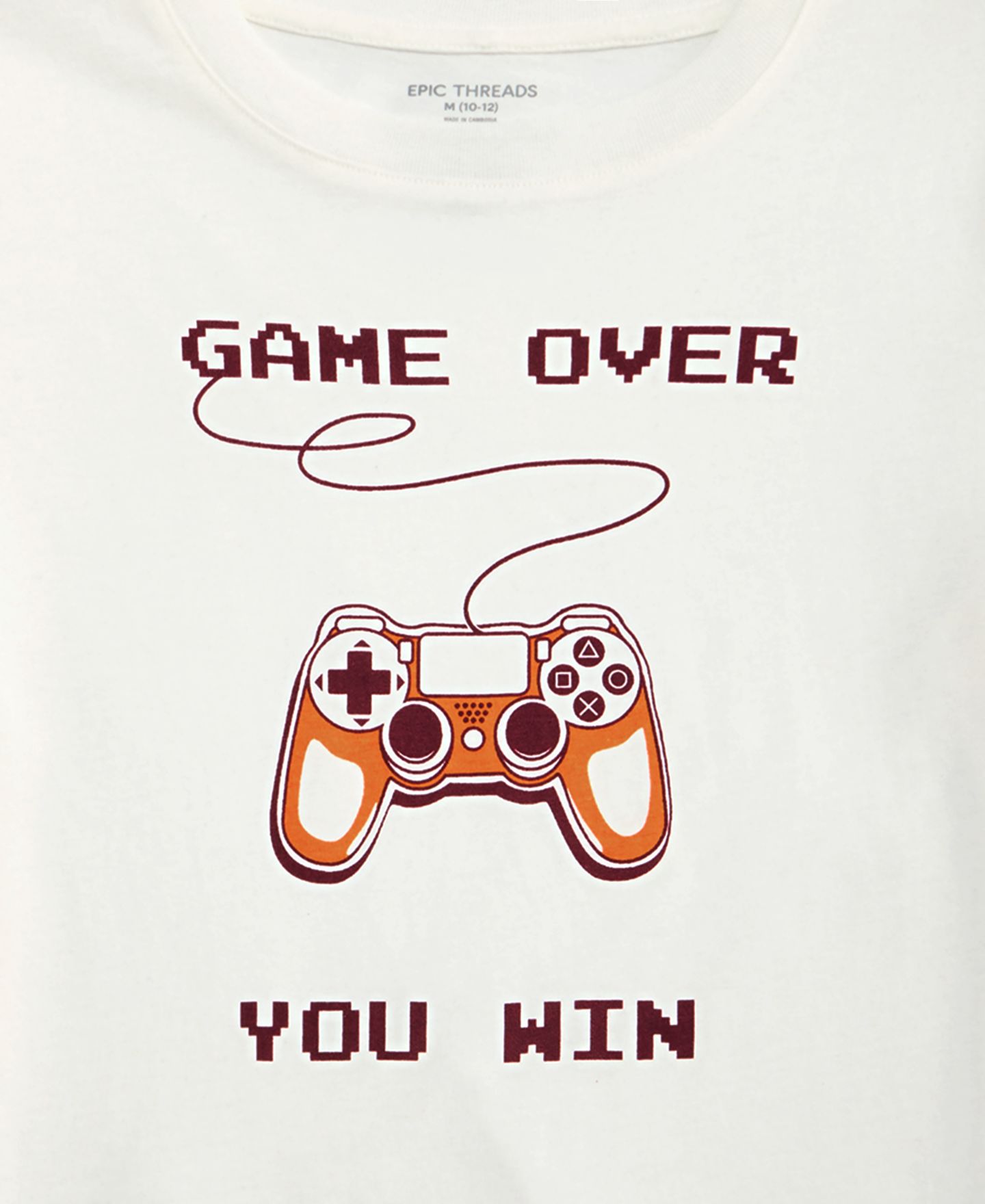 Футболка Epic Threads Game Over для мальчиков, цвет: Белый — фото 6
