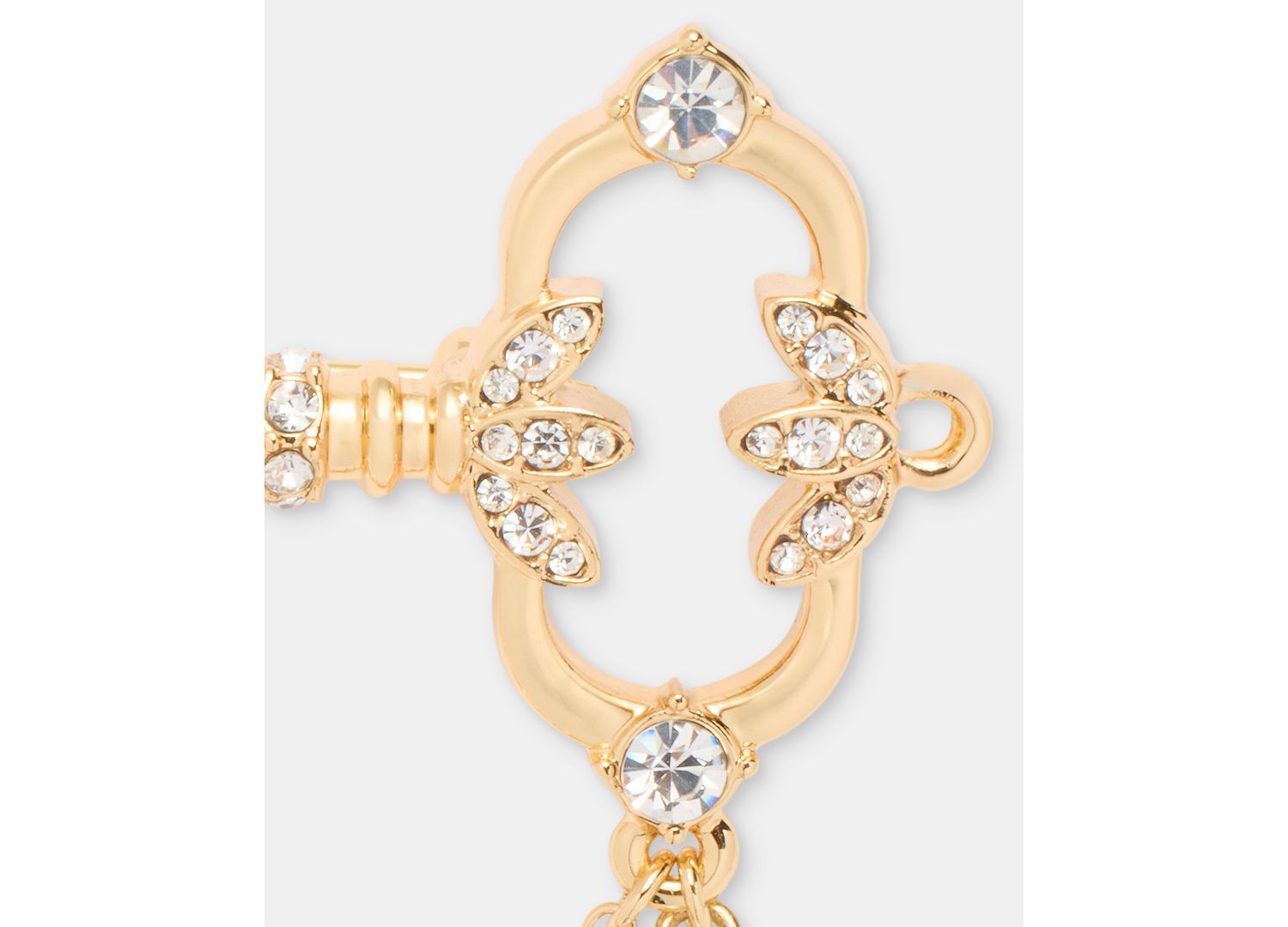 Crystal & Imitation Pearl Key Pin