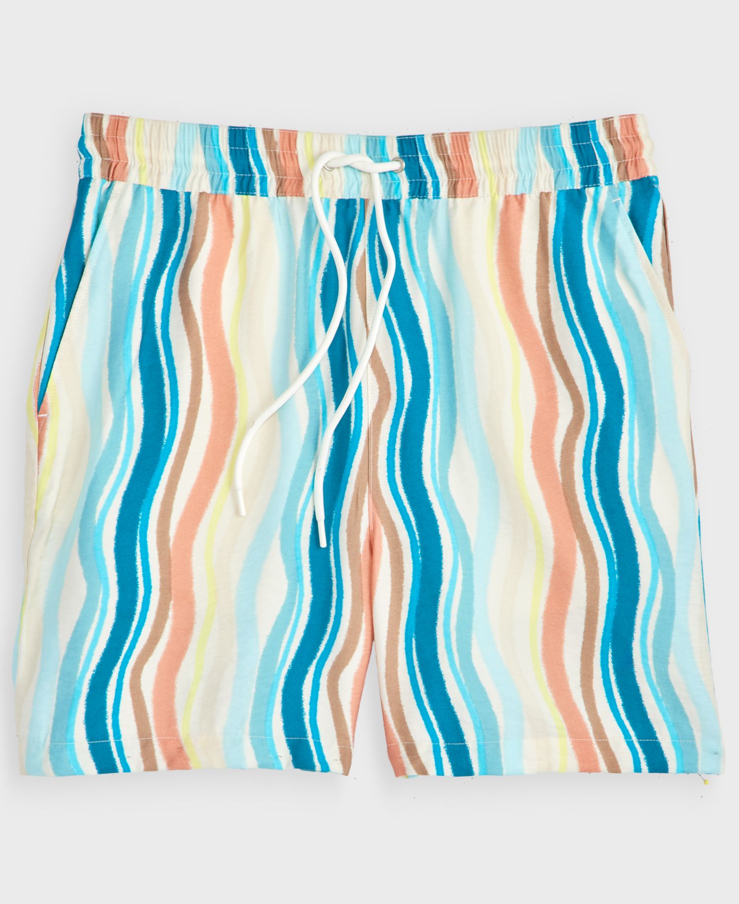 Men's Wave Stripe 6.5" Drawstring Shorts