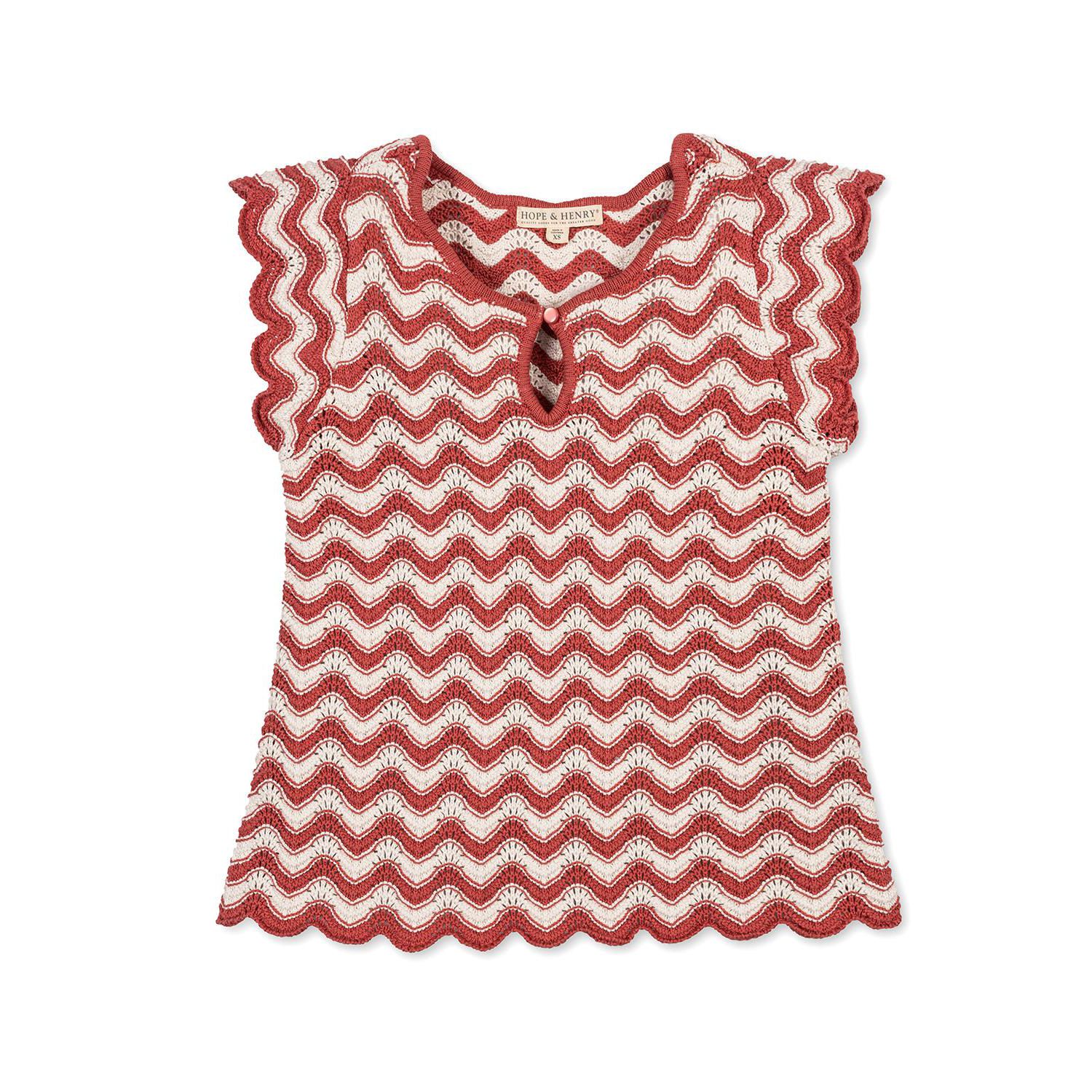 Women's Hope and Henry Organic Flutter Sleeve Sweater Top