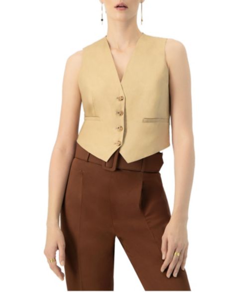 Женский жилет Ivonne Linen with Faux Pockets