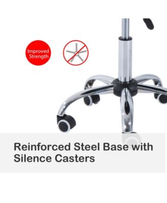 Adjustable Swivel Hydraulic Leather Salon Stool Rolling Chair,