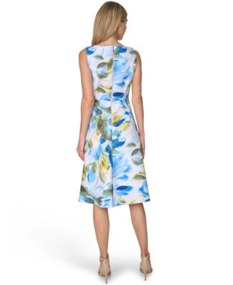 calvin klein macys dress Calvin Klein Women's Split-Neck Tiered Maxi Dress