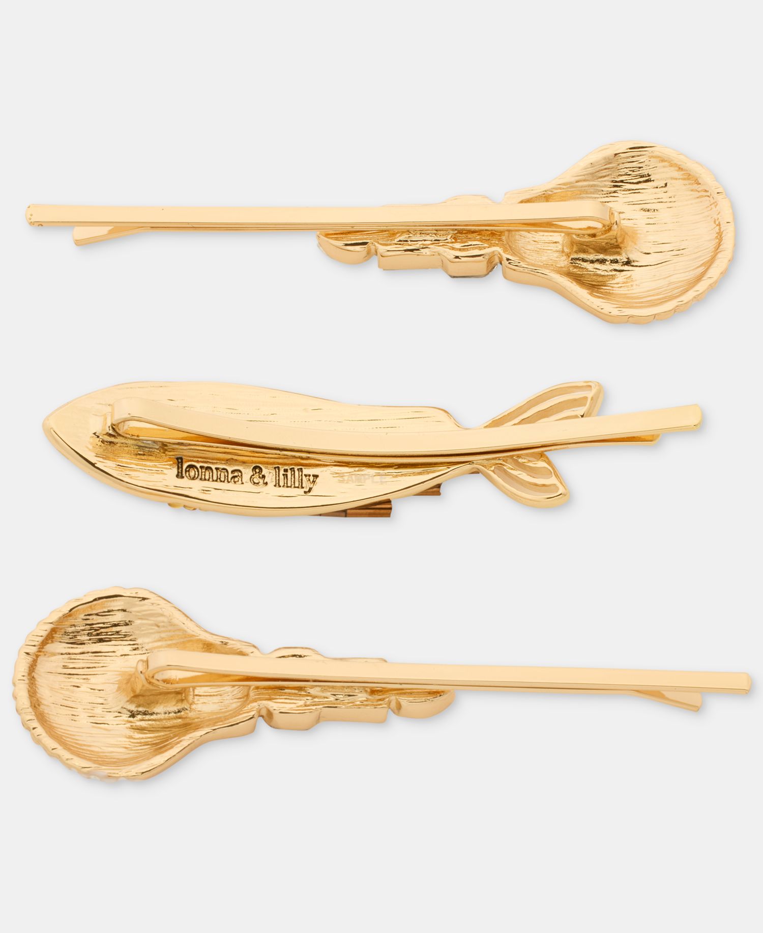3-Pc. Beaded Sealife Bobby Pin Set