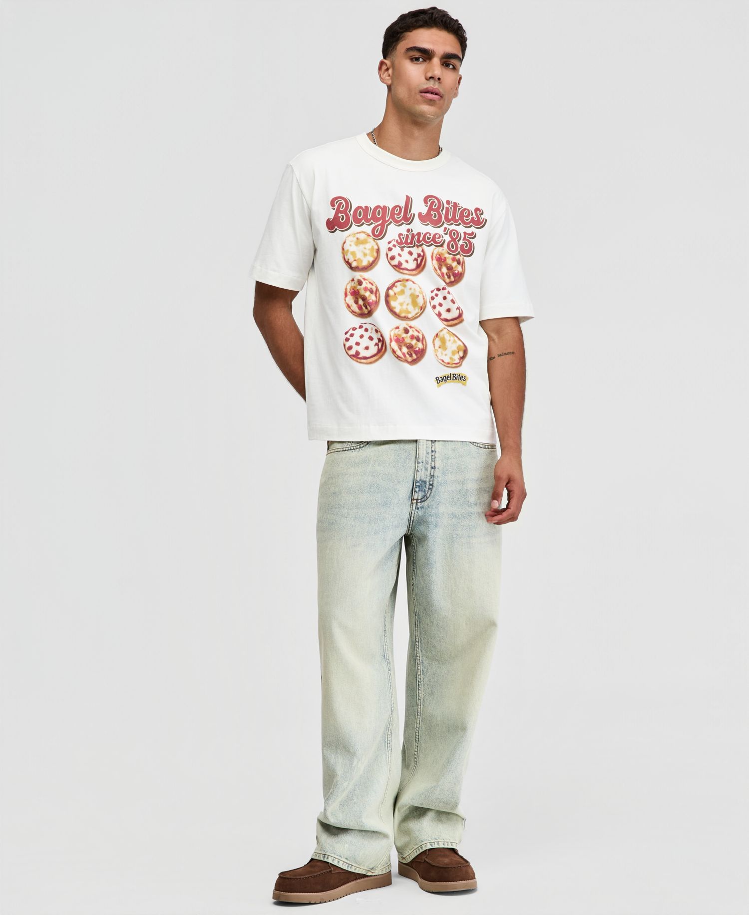 Men's Relaxed-Fit Bagel Bites Graphic T-Shirt, Macy's Exclusive