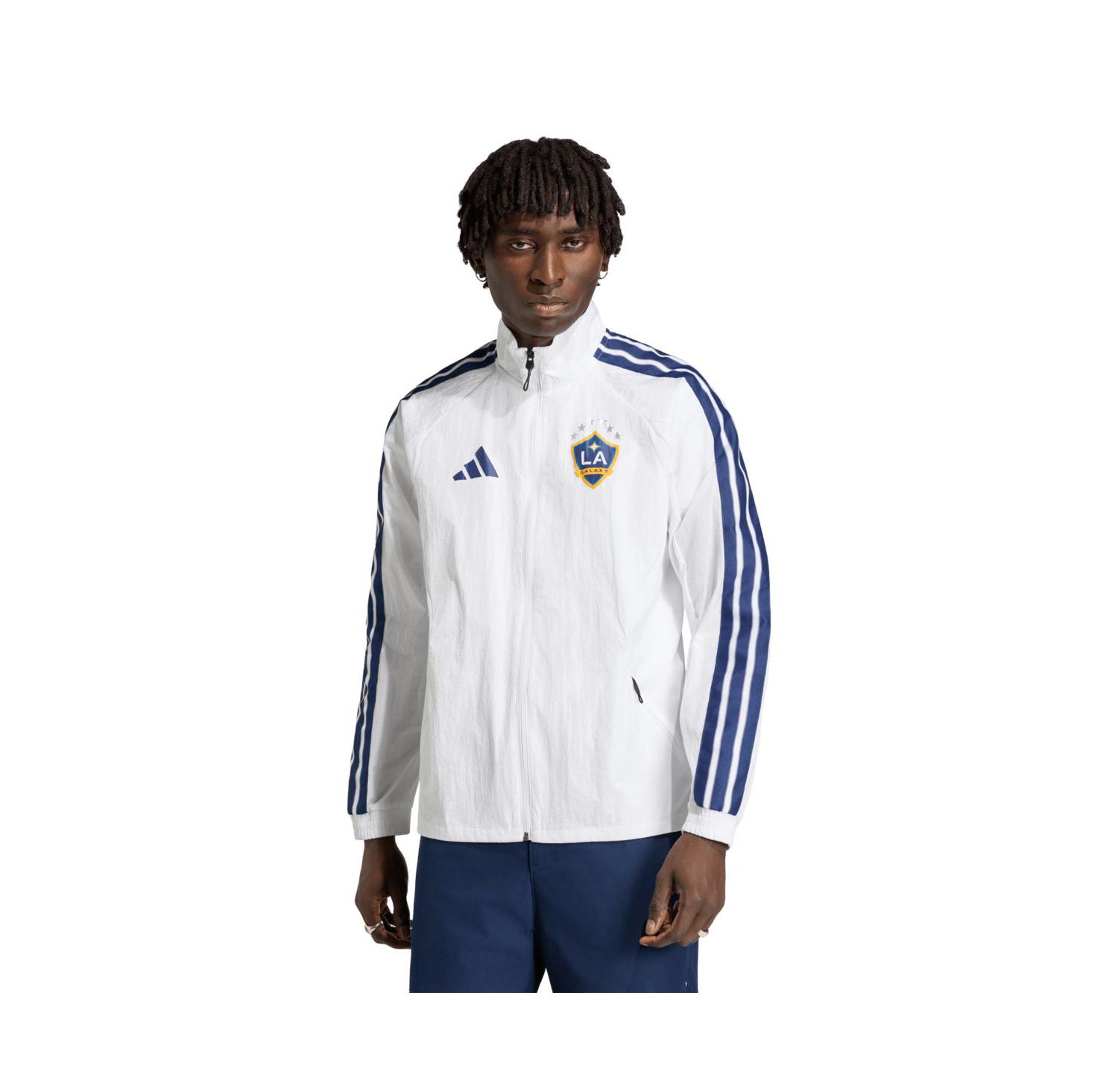 Men's White LA Galaxy 2026 Anthem Raglan Full-Zip Jacket