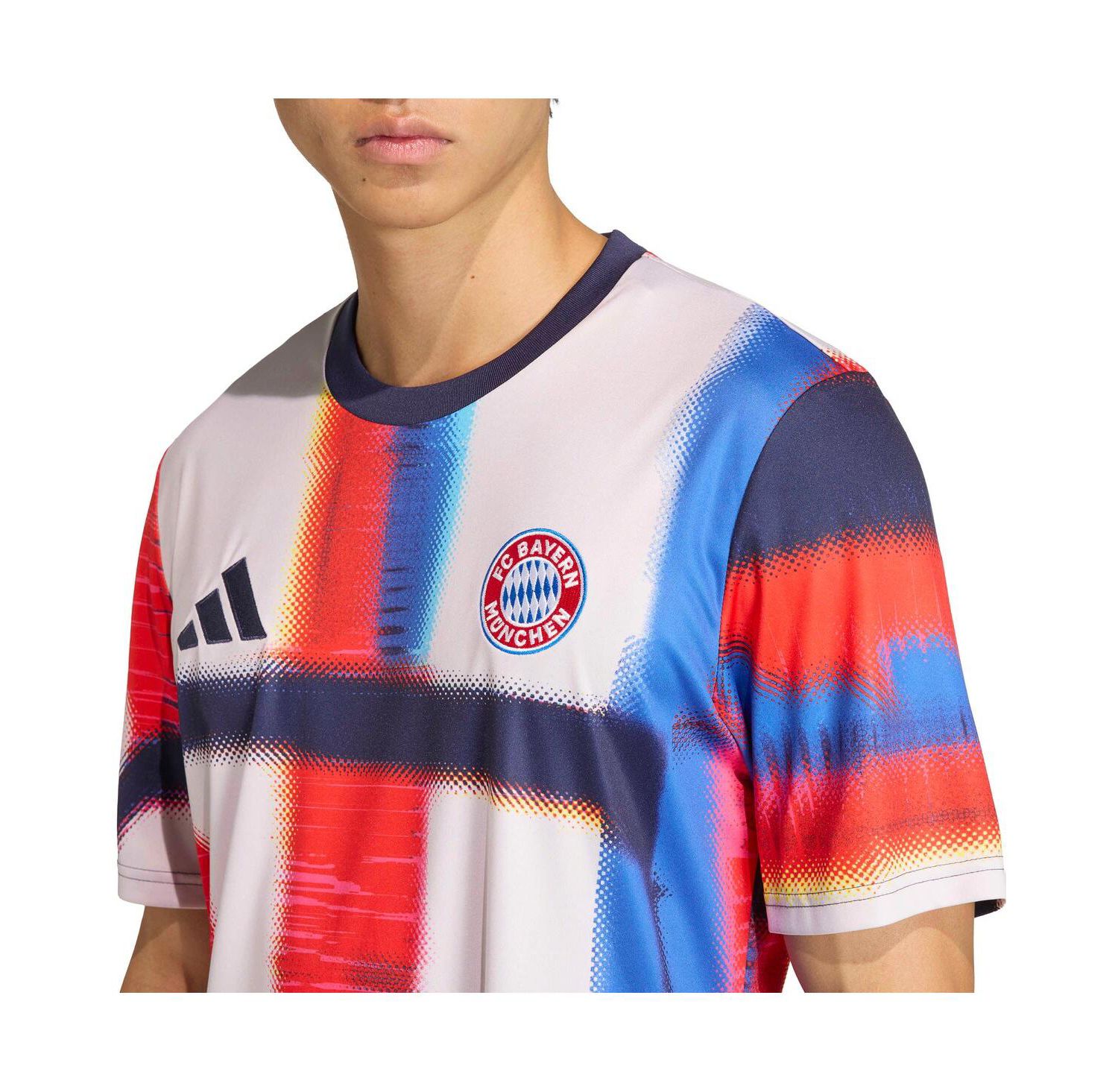Men's Navy Bayern Munich 2025/26 Pre-Match Training Jersey