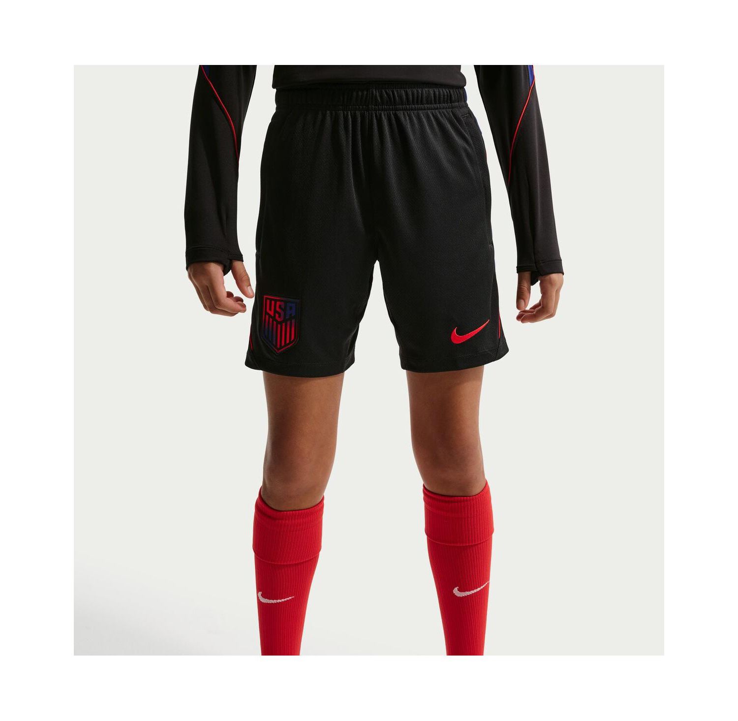Big Boys and Girls Black USMNT 2026 Strike Dri-FIT Shorts