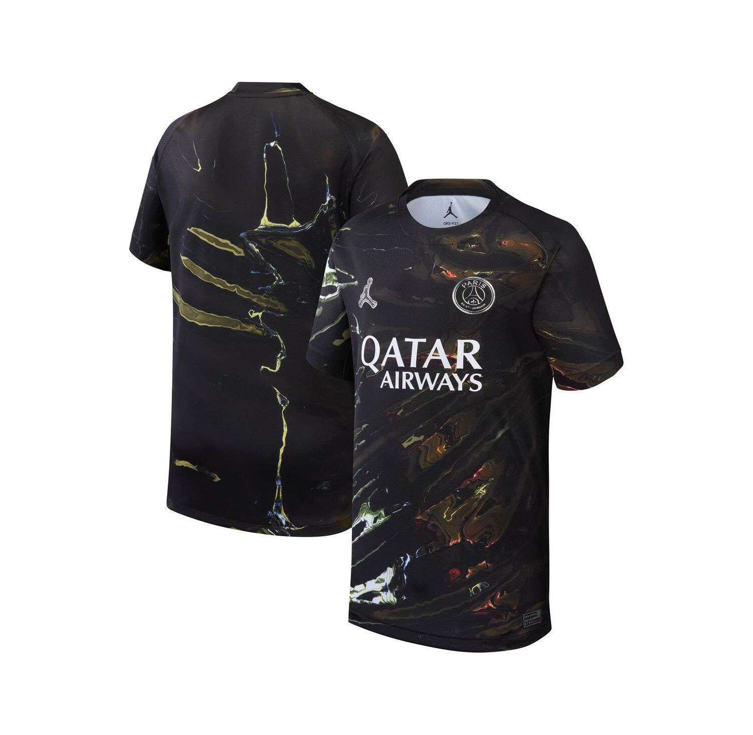 Big Boys and Girls Black Paris Saint-Germain 2025/26 Fifth Stadium Replica Jersey