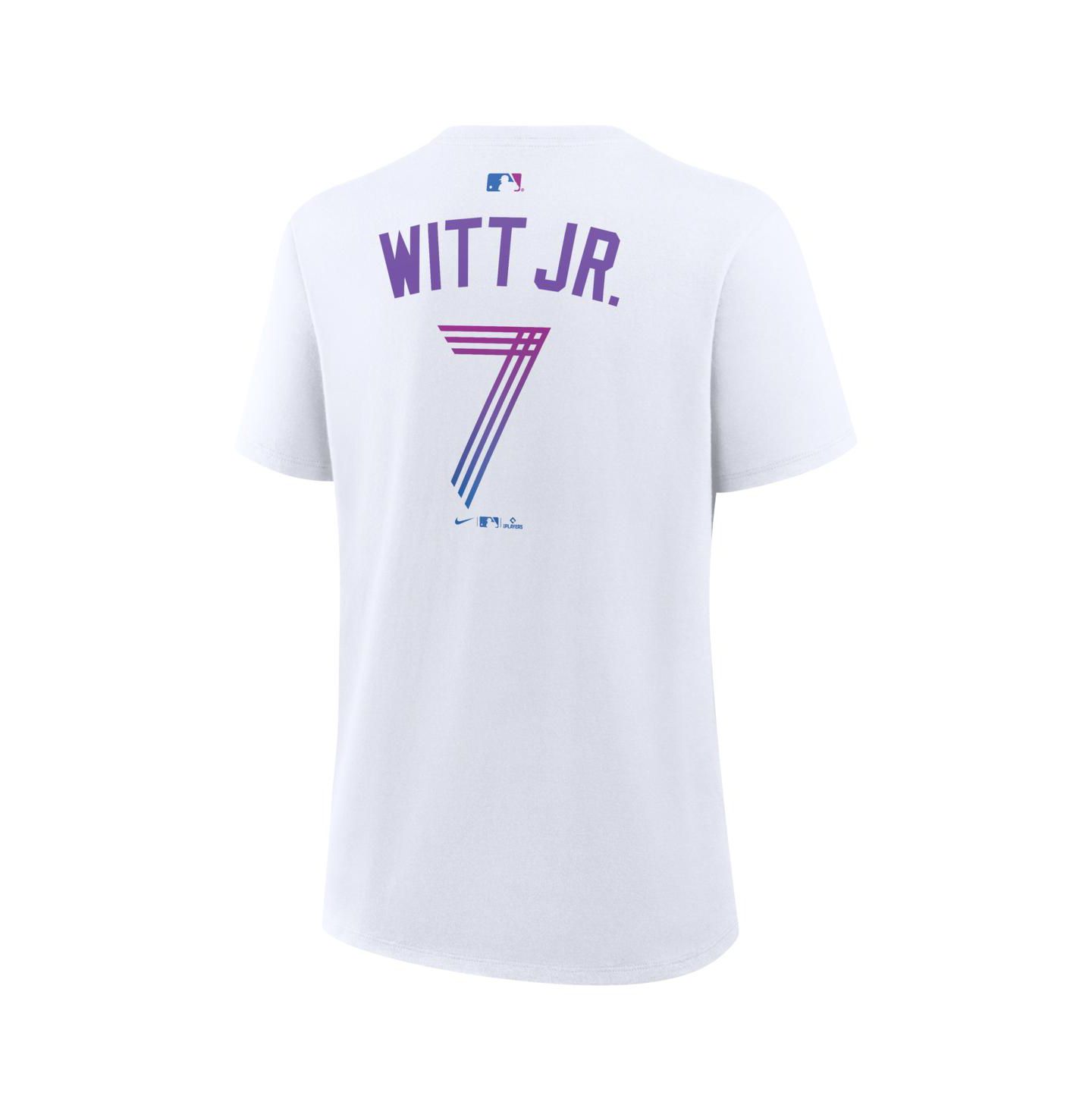 Женская футболка Nike Bobby Witt Jr. White Kansas City Royals 2026 City Connect Name & Number — фото 3