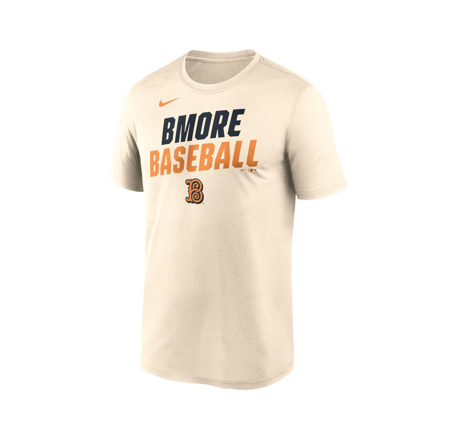 Men's Cream Baltimore Orioles 2026 City Connect Team Phrase Script Dri-FIT T-Shirt