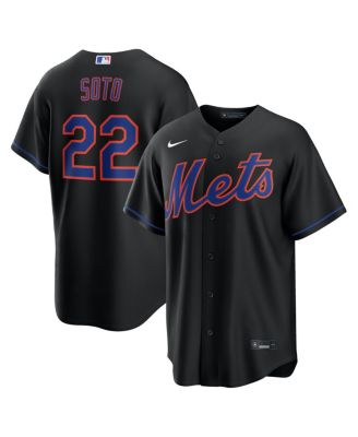 Men's Juan Soto Black New York Mets Alternate Replica Jersey
