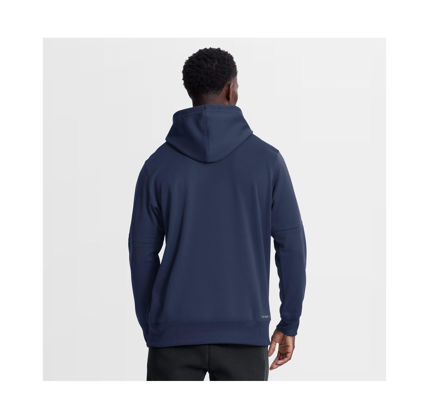 Men's Navy Milwaukee Brewers Authentic Collection Therma-FIT Hoodie