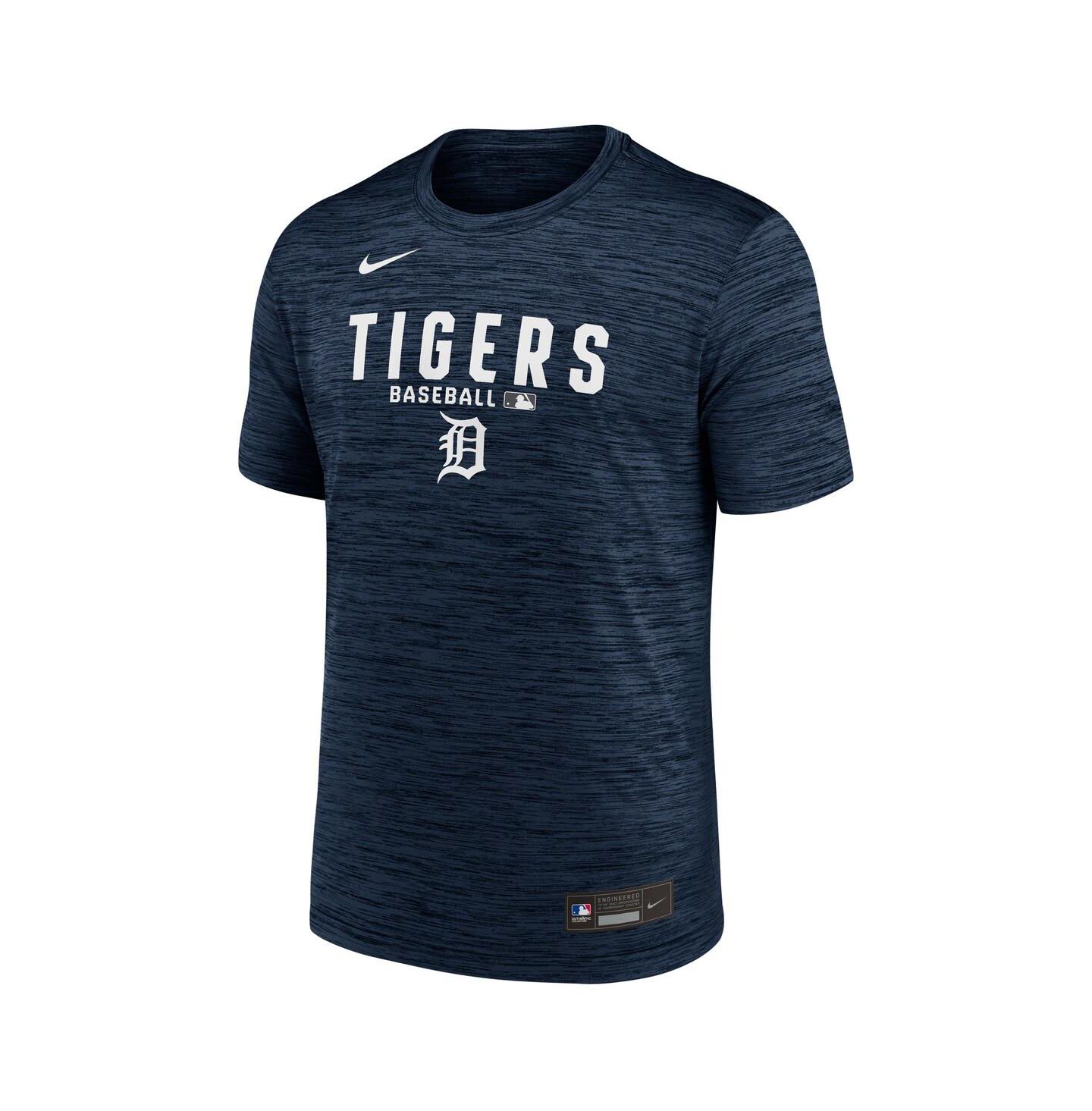 Мужская футболка Nike Navy Detroit Tigers Authentic Collection Velocity Dri-FIT — фото 3