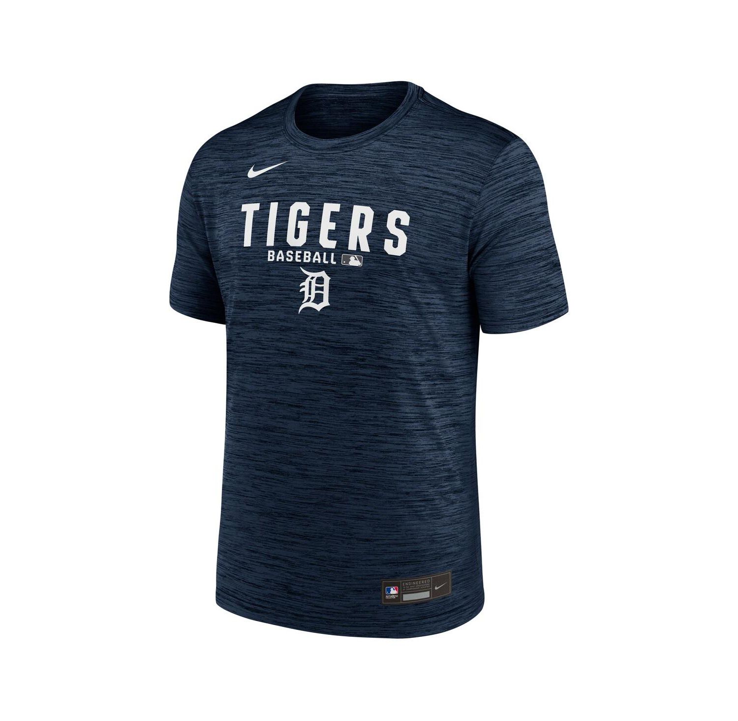 Men's Navy Detroit Tigers Authentic Collection Velocity Dri-FIT T-Shirt
