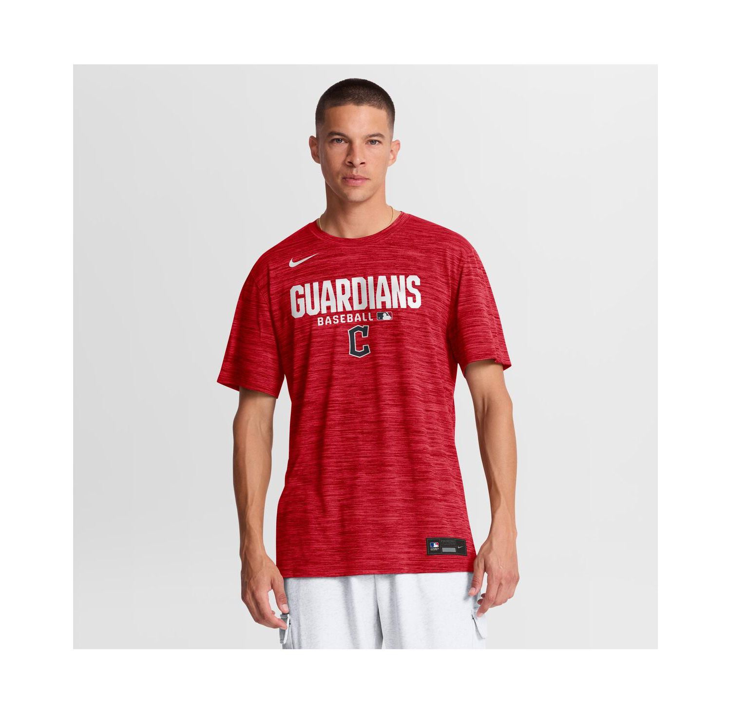 Men's Red Cleveland Guardians Authentic Collection Velocity Dri-FIT T-Shirt