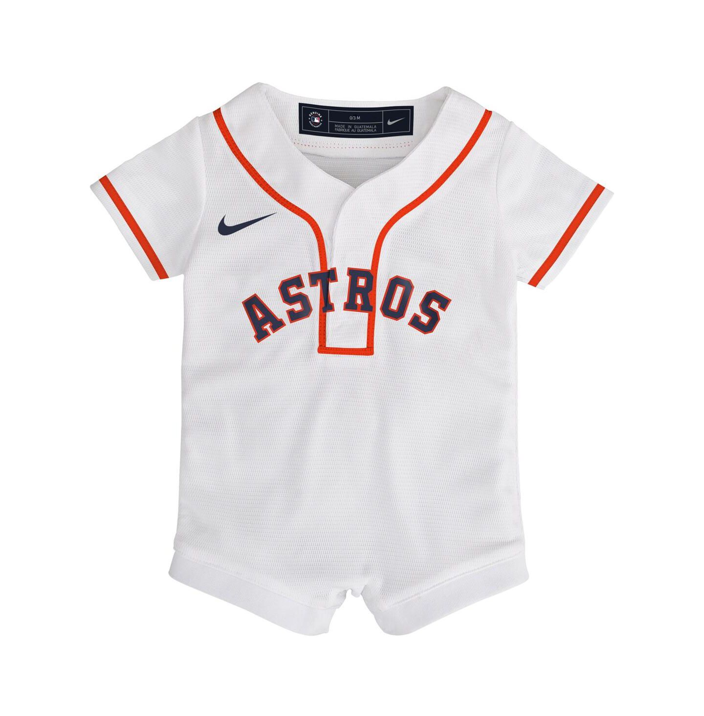 Комбинезон Nike White Houston Astros Home Replica Romper Jersey для малышей — фото 3