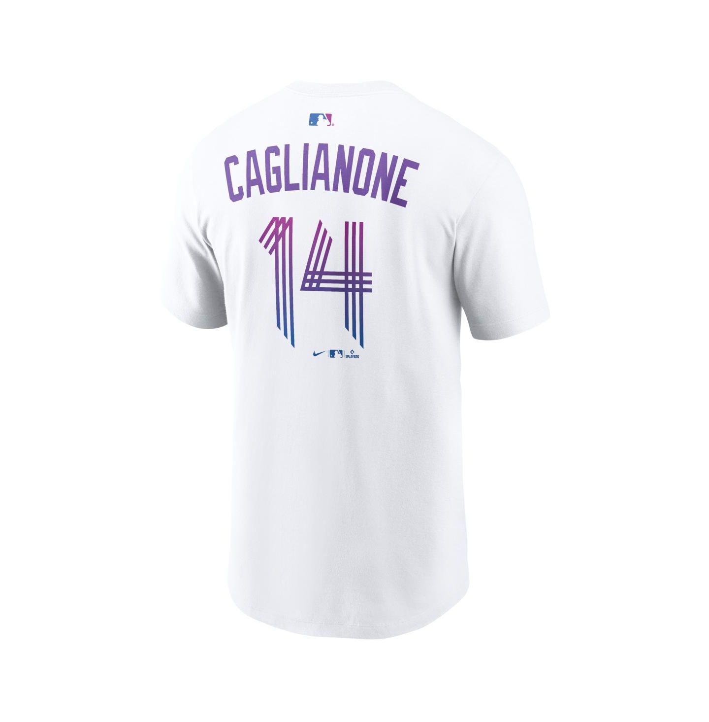 Мужская футболка Nike Jac Caglianone White Kansas City Royals 2026 City Connect Name & Number — фото 3