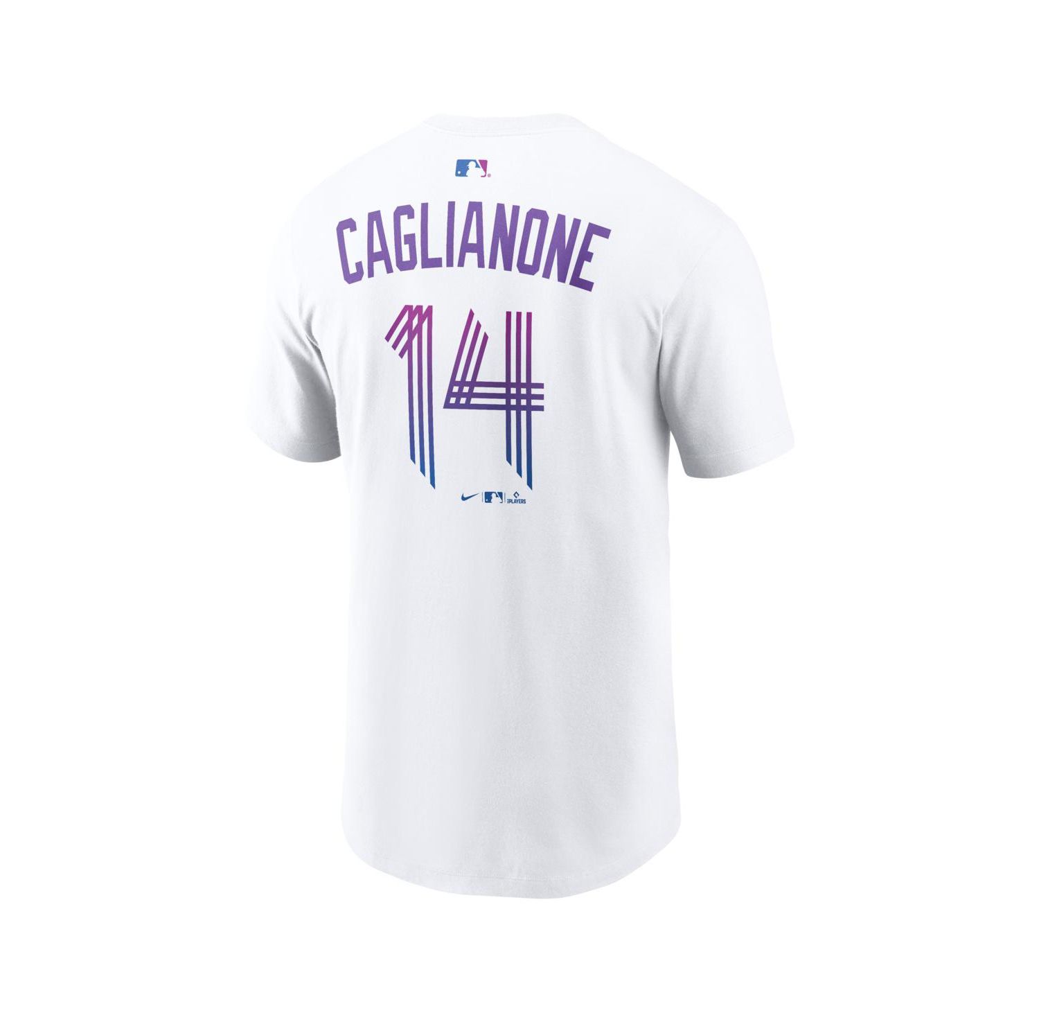 Men's Jac Caglianone White Kansas City Royals 2026 City Connect Name & Number T-Shirt