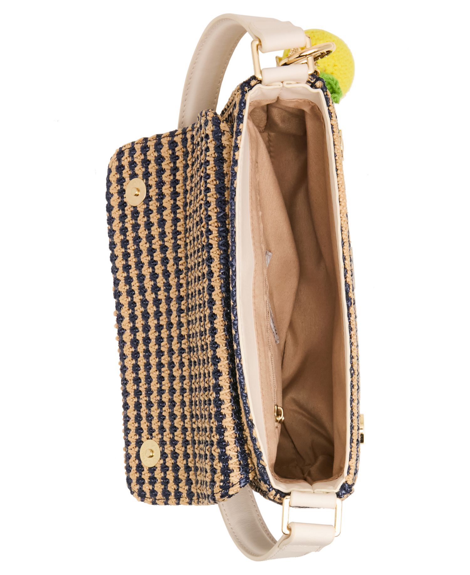 Alanna Straw Small Shoulder Handbag