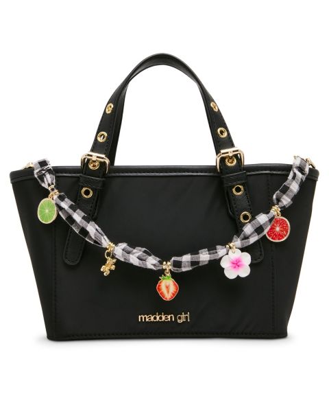 Женская сумка Madden Girl Amanza Medium Tote Handbag, цвет: Чёрный