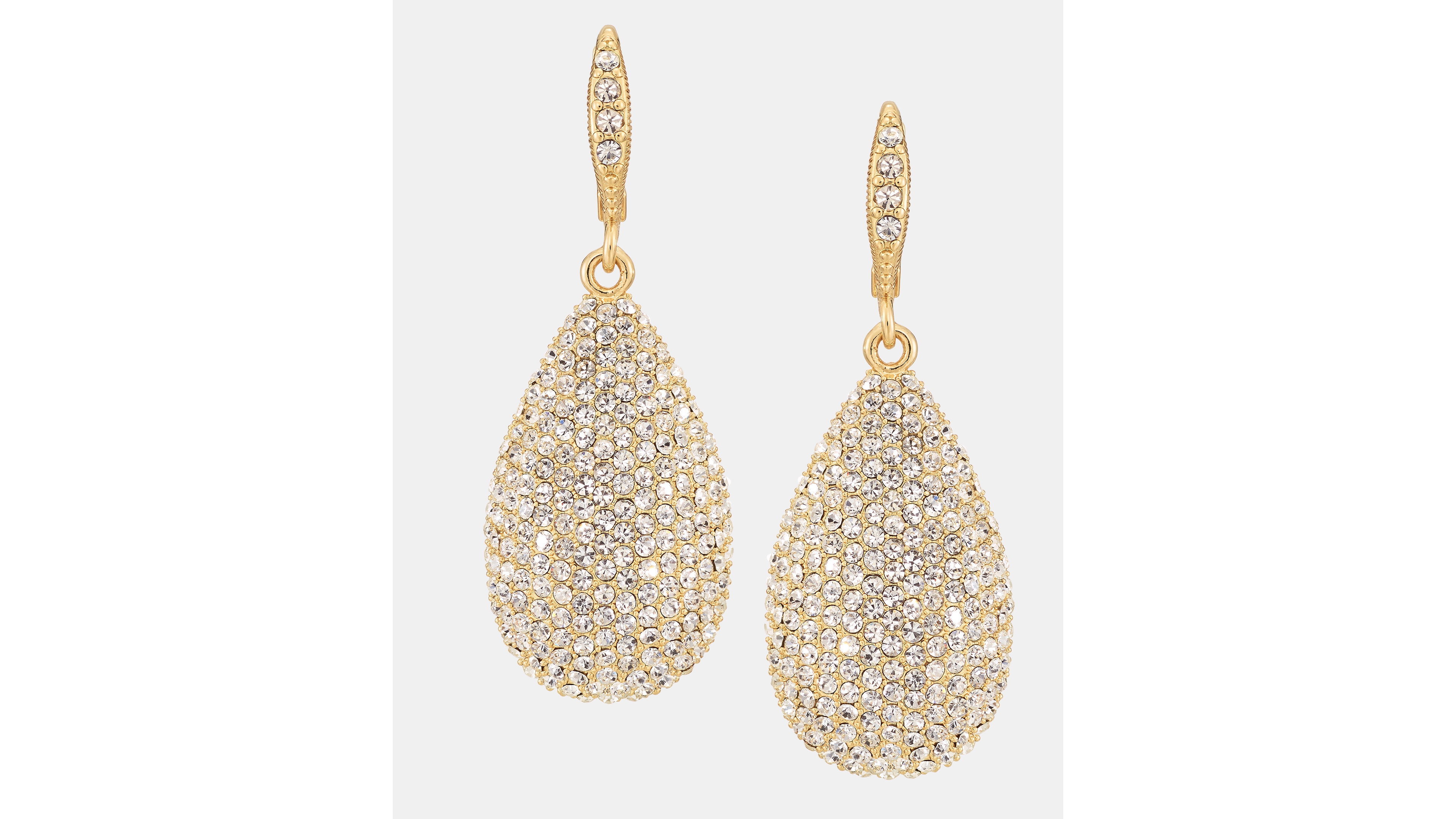 Givenchy Pave Pear-Shape Drop Earrings