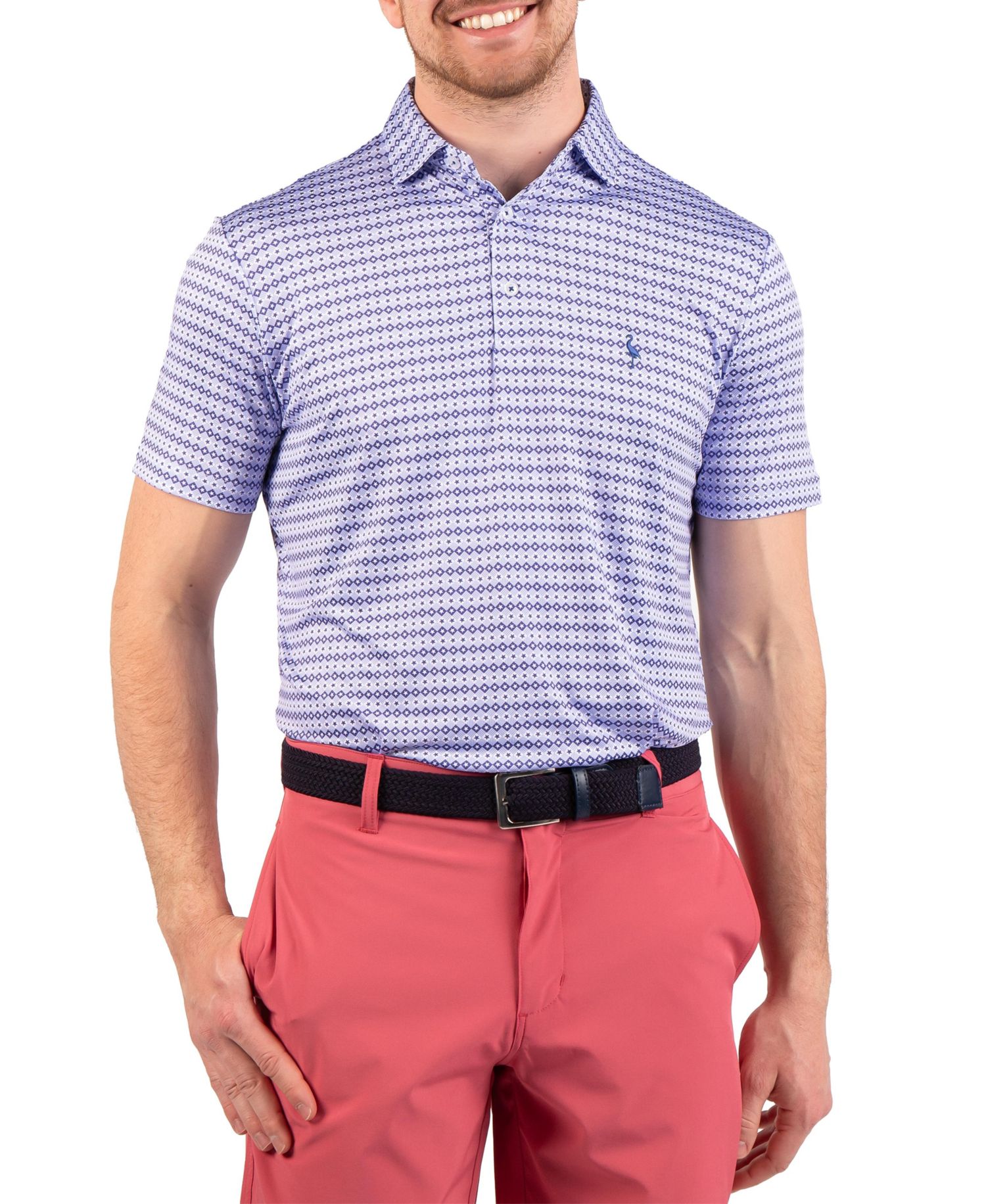 Men's Geo Stars Printed Performance Polo